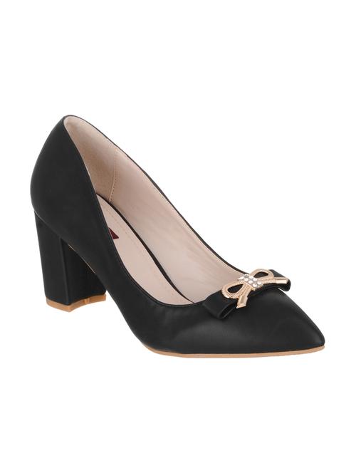 black fabric slip on pumps - 14573158 - Very Small Image - 1