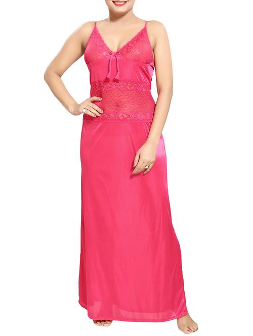 pink satin nighty - 14574175 - Very Small Image - 1