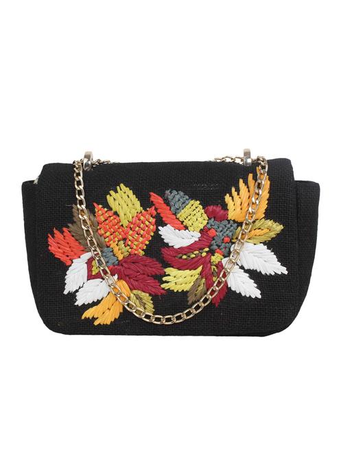 black cotton box clutch - 14590220 - Very Small Image - 1