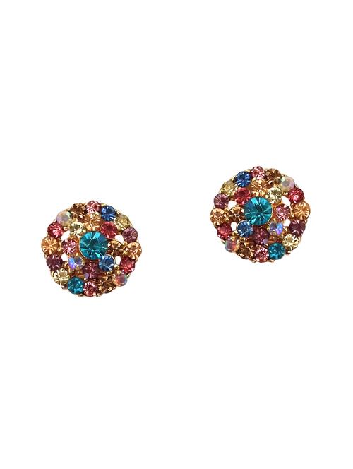 multi colored metal studs earrings - 14590289 - Very Small Image - 1
