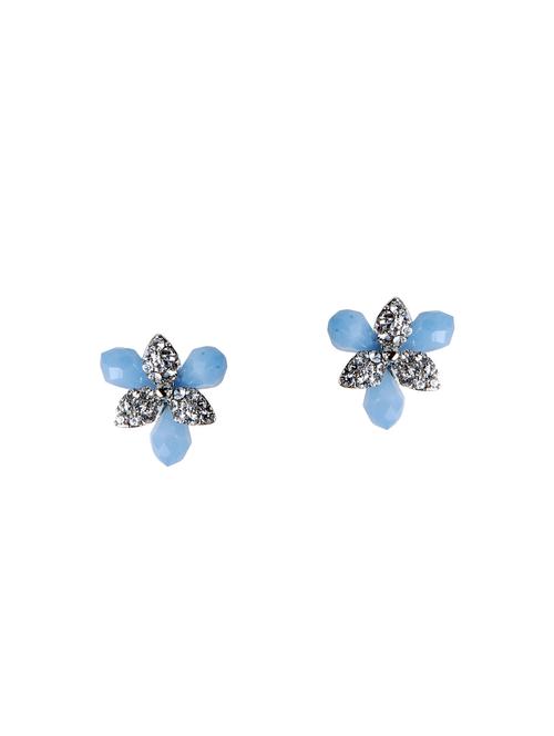 blue metal studs earrings - 14604552 - Very Small Image - 1