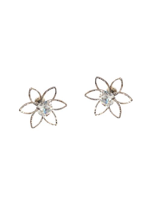silver metal studs earrings - 14604566 - Very Small Image - 1
