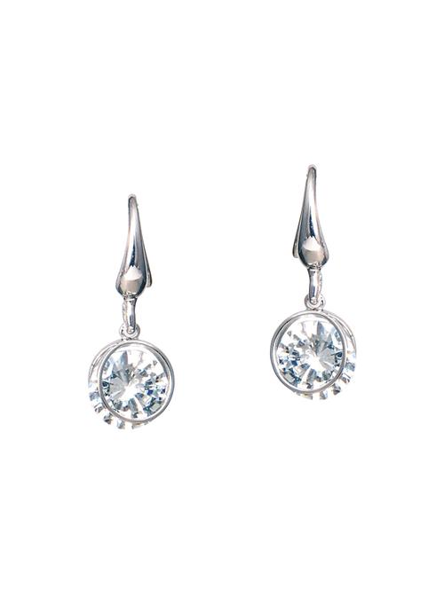 silver metal drop earrings - 14604605 - Very Small Image - 1