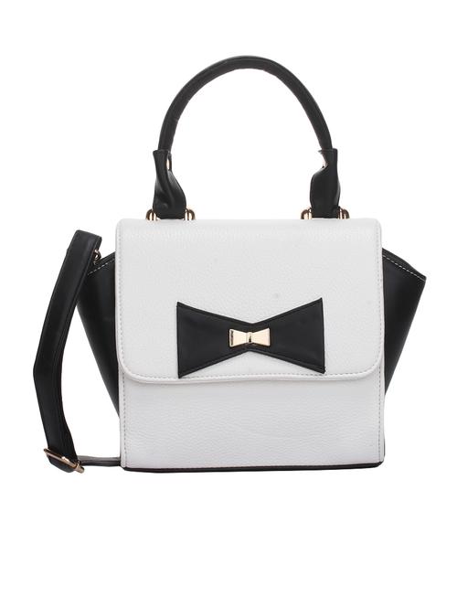 white leatherette sling bag - 14610203 - Very Small Image - 1