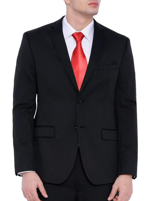 black cotton formal blazer - 14616112 - Very Small Image - 1