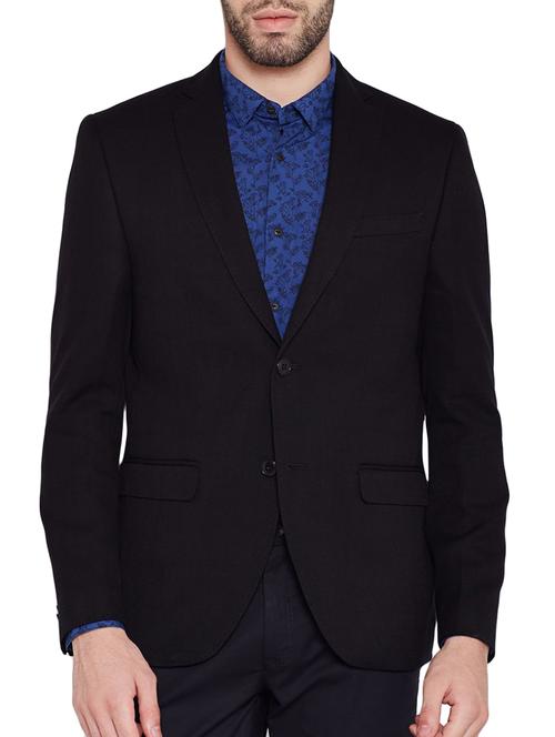 black cotton formal blazer - 14616120 - Very Small Image - 1