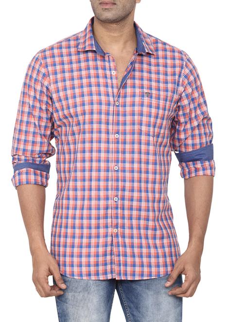 pink cotton casual shirt - 14617663 - Very Small Image - 1