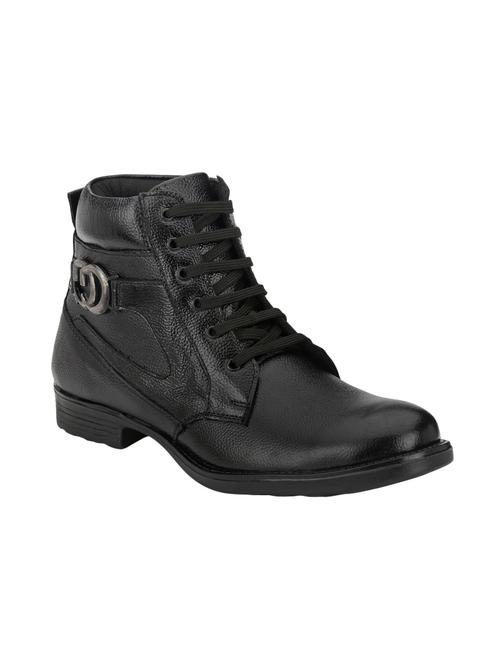 black leather high ankle boot - 14617768 - Very Small Image - 1