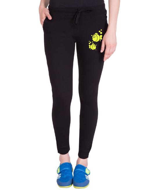 black printed track pant - 14619344 - Very Small Image - 1