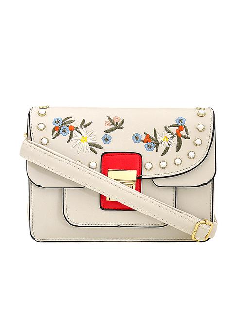 white leatherette handbag - 14627093 - Very Small Image - 1