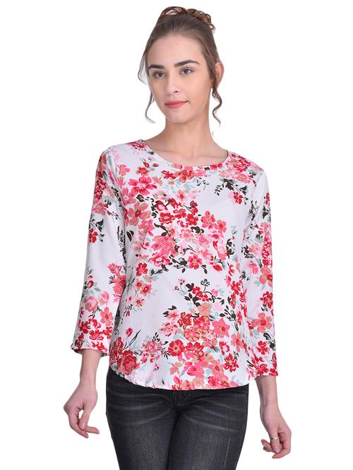 White floral top - 14629374 - Very Small Image - 1