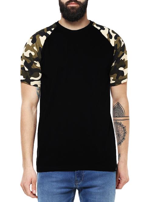 black cotton t-shirt - 14633894 - Very Small Image - 1