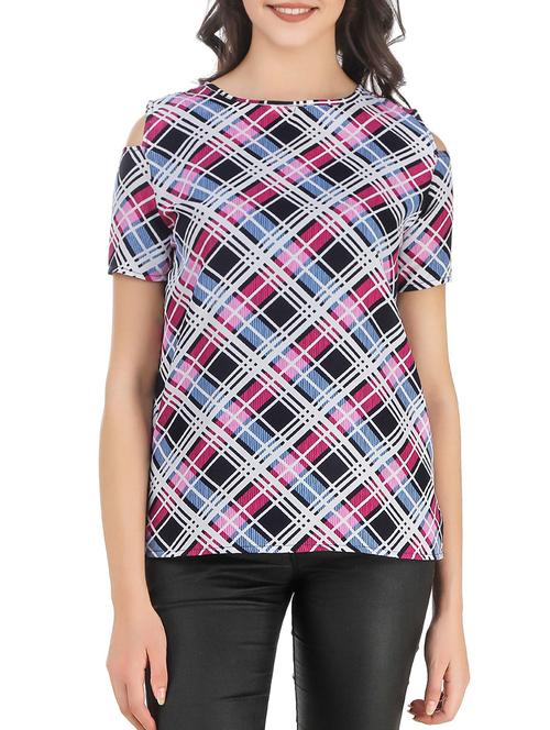 grey checkered top - 14638147 - Very Small Image - 1