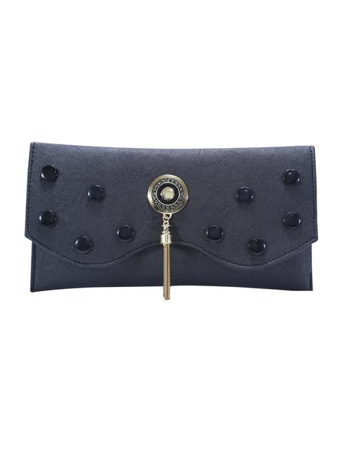 black leatherette regular clutch - 14646034 - Very Small Image - 1