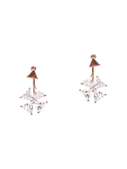 gold metal studs earring - 14646685 - Very Small Image - 1