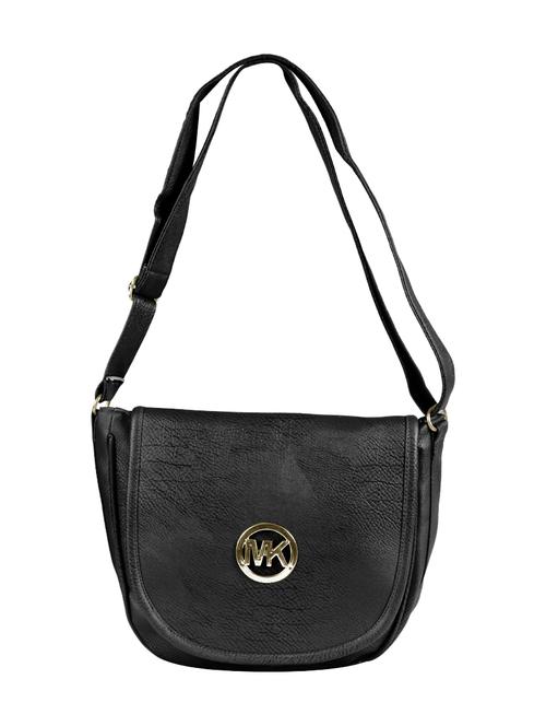 black leatherette regular sling bag - 14648226 - Very Small Image - 1