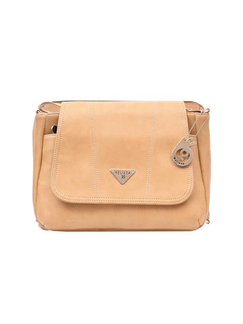 beige leatherette regular sling bag - 14657007 - Very Small Image - 1