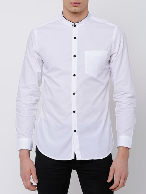 white cotton casual shirt - 14664267 - Very Small Image - 1