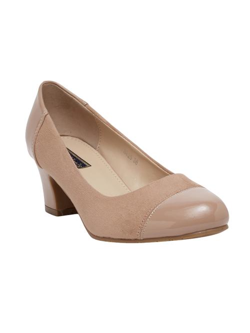 beige suede slip on pumps - 14664627 - Very Small Image - 1