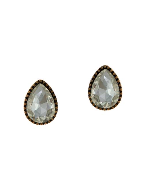 white metal studs earrings - 14671898 - Very Small Image - 1