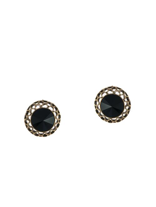 black metal studs earrings - 14671906 - Very Small Image - 1