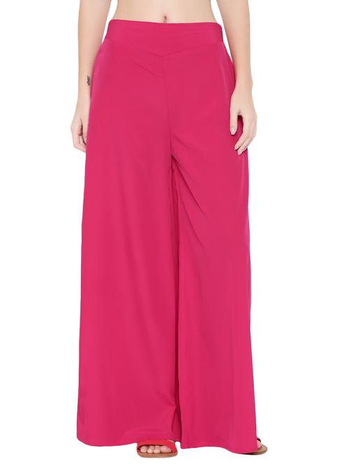 pink flared palazzo - 14672257 - Very Small Image - 1