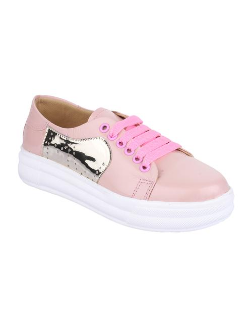 pink patent leather laceup sneakers - 14677157 - Very Small Image - 1