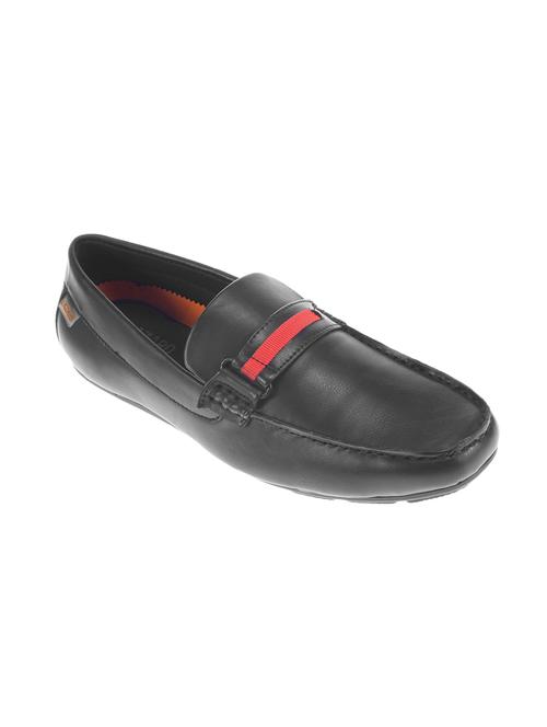 black leatherette slip on loafer - 14680180 - Very Small Image - 1