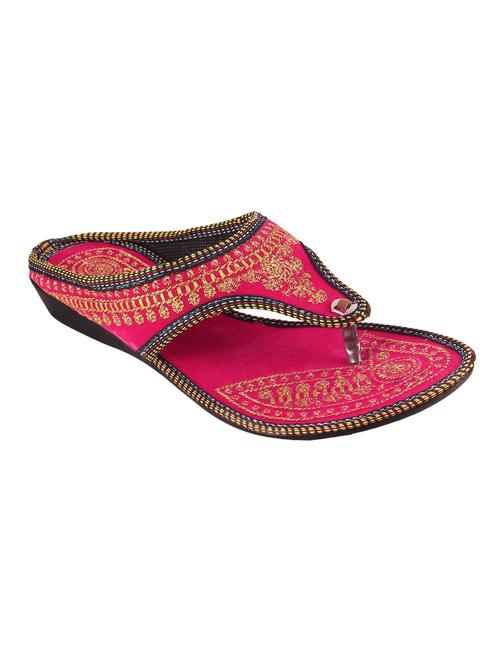 pink ethnic sandal - 14681009 - Very Small Image - 1
