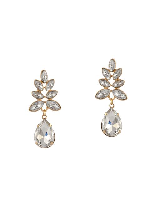 gold tone stone earrings - 14712278 - Very Small Image - 1