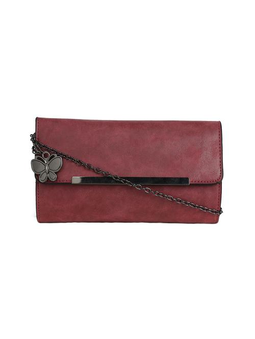 red leatherette regular clutch - 14742463 - Very Small Image - 1