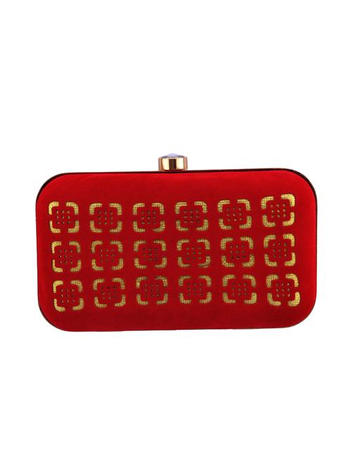 red velvet box clutch - 14742793 - Very Small Image - 1