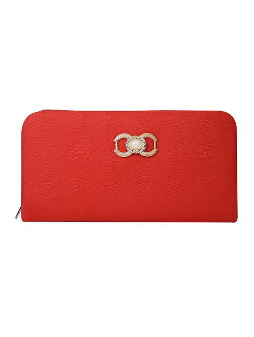 red leatherette regular clutch - 14745432 - Very Small Image - 1