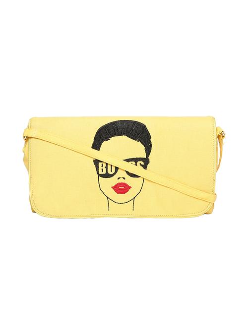 yellow canvas regular clutch - 14756890 - Very Small Image - 1