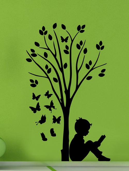 child with tree wall sticker - 14758489 - Very Small Image - 1