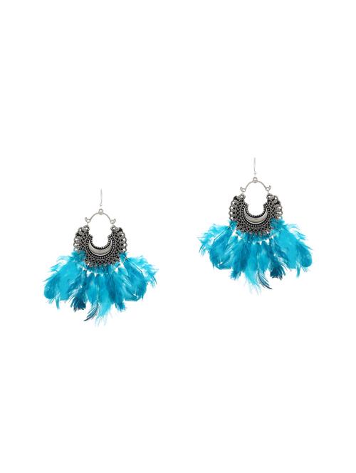 green metal drop earrings - 14760876 - Very Small Image - 1