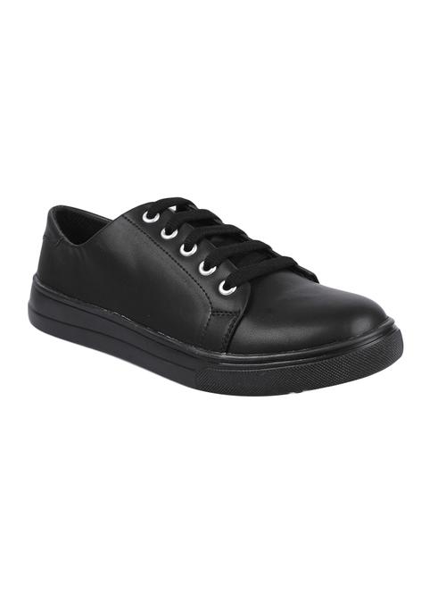 black pu laceup sneakers - 14761700 - Very Small Image - 1