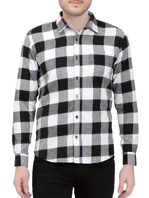 black cotton casual shirt - 14762019 - Very Small Image - 1