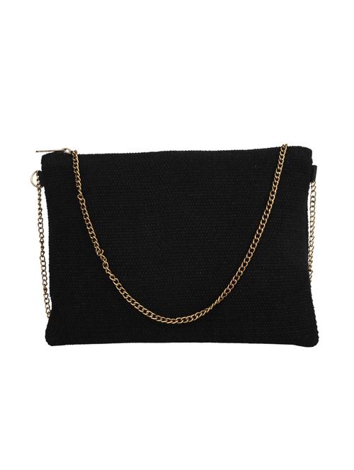 black cotton regular sling bag - 14772897 - Very Small Image - 1