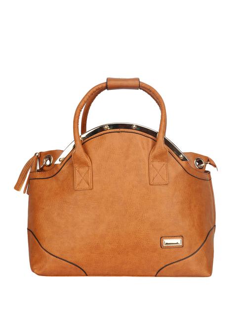 brown leatherette regular handbag - 14777218 - Very Small Image - 1
