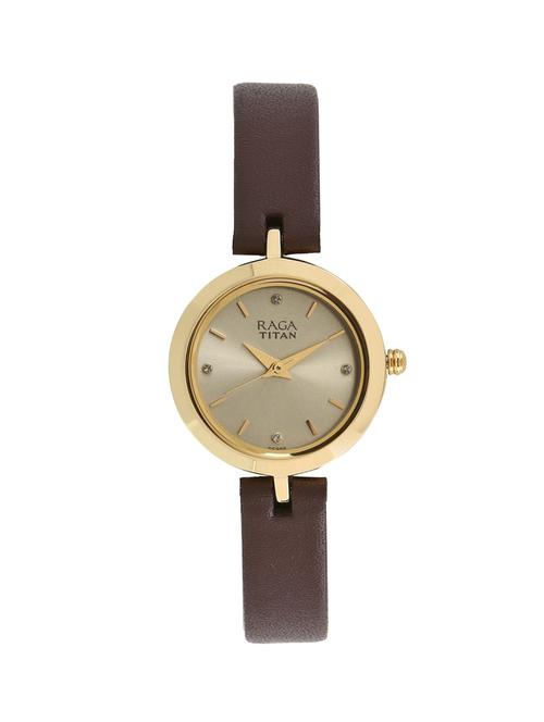 titan brown dial watch for women - 2540yl01 - 14784890 - Very Small Image - 1