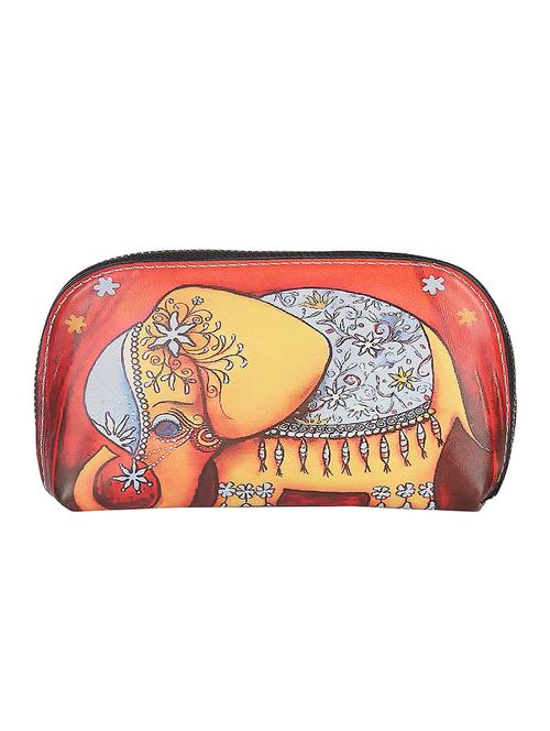 red leatherette regular clutch - 14790182 - Very Small Image - 1