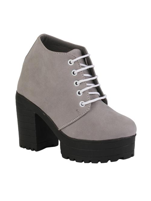 grey suede ankle boot - 14791345 - Very Small Image - 1