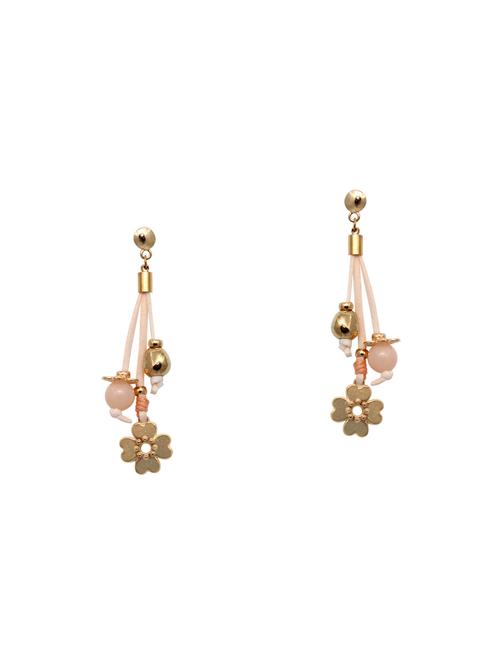 pink metal drop earring - 14794362 - Very Small Image - 1