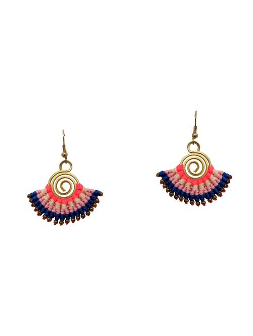pink denim drop earrings - 14794375 - Very Small Image - 1