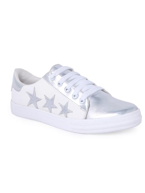 white resin laceup sneakers - 14794434 - Very Small Image - 1