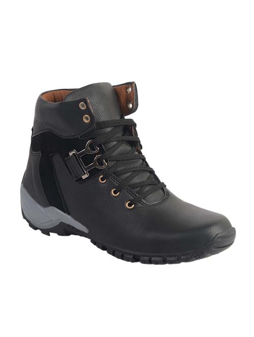 black lace up hiking boots - 14804814 - Very Small Image - 1