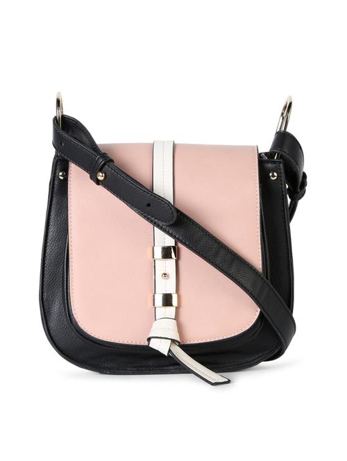 pink leatherette regular sling bag - 14811026 - Very Small Image - 1