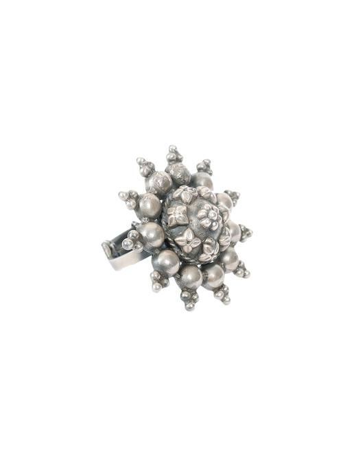 silver tone oxidized ring - 14813504 - Very Small Image - 1