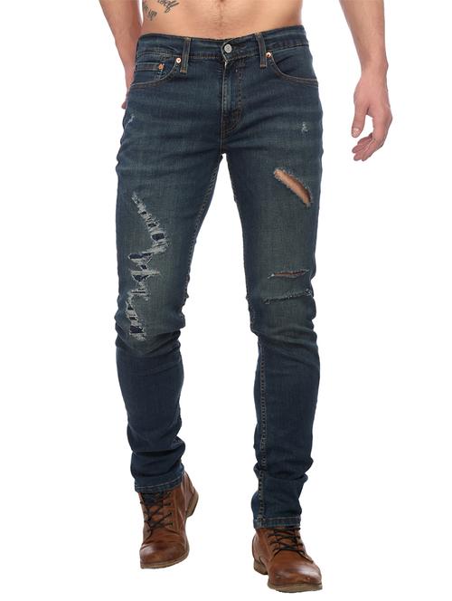 blue denim ripped jeans - 14815034 - Very Small Image - 1